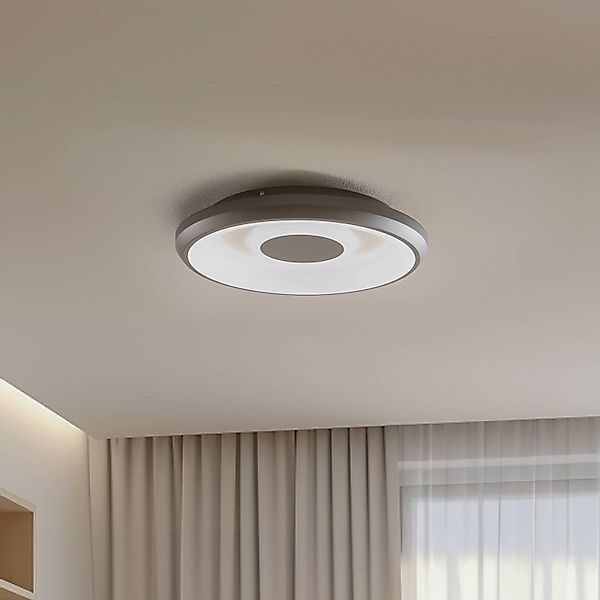 Lindby Smart Lynden LED-Deckenlampe Ø 38 cm schwarz RGB Tuya günstig online kaufen