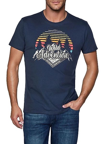 riverso T-Shirt Herren Fotoprintshirt RIVLukas Regular Fit (1-tlg) Kurzarm günstig online kaufen