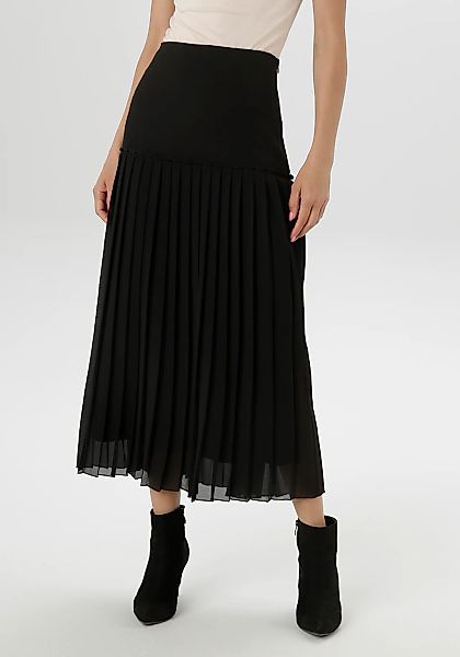 Aniston SELECTED Plisseerock aus edlem Chiffon günstig online kaufen