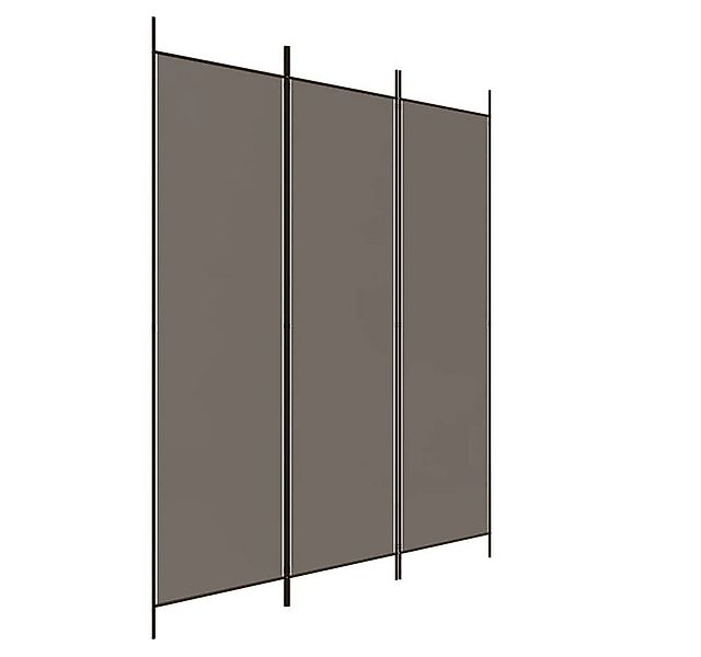 furnicato Raumteiler 3-tlg. Paravent Anthrazit 150x200 cm Stoff, 1-tlg. günstig online kaufen