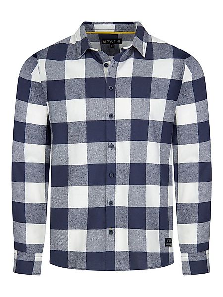 riverso Flanellhemd Herren langarm Kariert Regular Fit RIVArne günstig online kaufen
