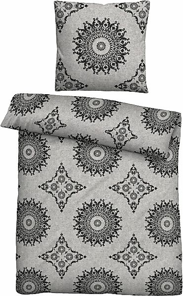Biberna Bettwäsche "Leo" 2 Stk. tlg. kuschelig warm, weich, pflegeleicht, 1 günstig online kaufen