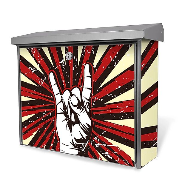 Banjado Briefkasten Edelstahl 38.5x31.5x12cm Ohne Zeitungsfach Inkl. Montag günstig online kaufen