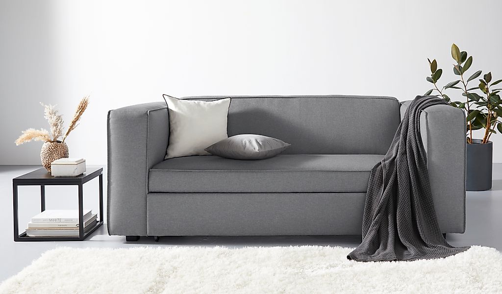 Home affaire Schlafsofa »Asmund, Design-Schlafsofa, komfortable Bedienung,« günstig online kaufen