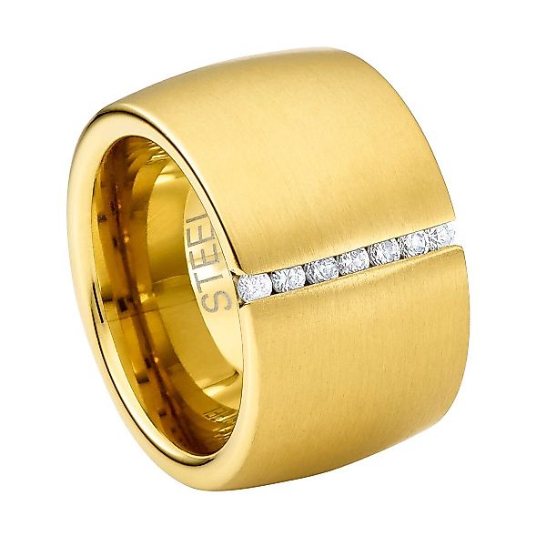 Heideman Fingerring Lines goldfarben (Ring, 1-tlg., günstig online kaufen