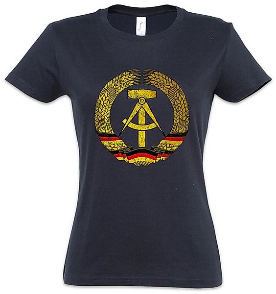 Urban Backwoods Print-Shirt DDR Symbol Damen T-Shirt Ostzone Fahne Wappen H günstig online kaufen