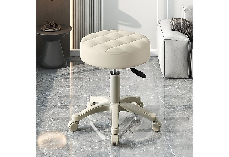 Rutaqian Drehhocker Rollhocker mit 5 Rollen,Runder Arbeitshocker Höhenverst günstig online kaufen