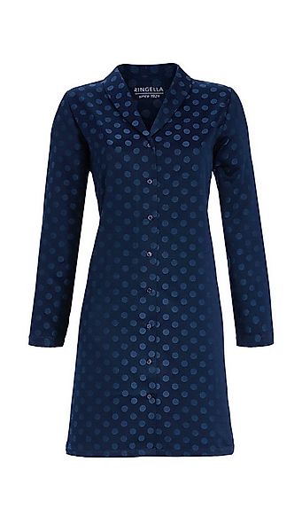 Ringella Nachthemd aus Satin mit Punktdessin und durchgehender Knopfleiste günstig online kaufen