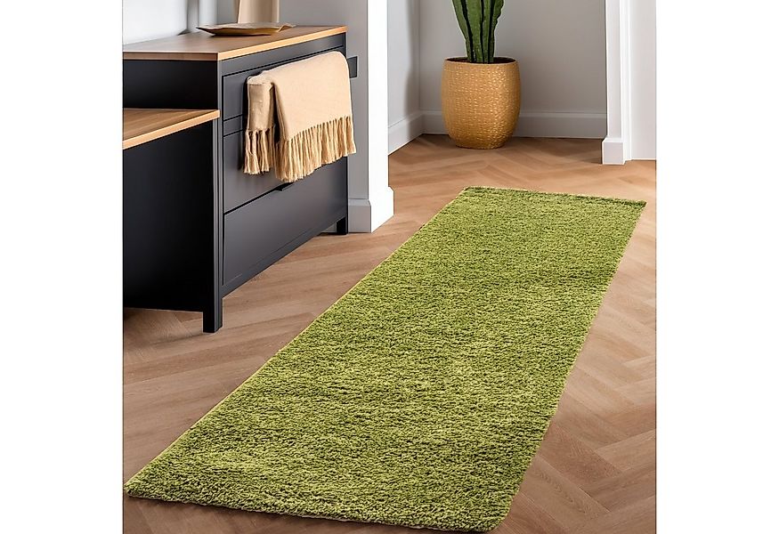 SIMPEX24 Teppich Unicolor - Einfarbig, Läufer, Höhe: 30 mm, Einfarbig Shagg günstig online kaufen