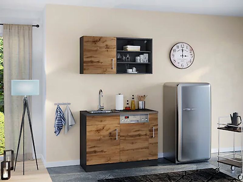 HELD MÖBEL Pantryküche »Mali«, Breite 110 cm, mit E-Geräten günstig online kaufen
