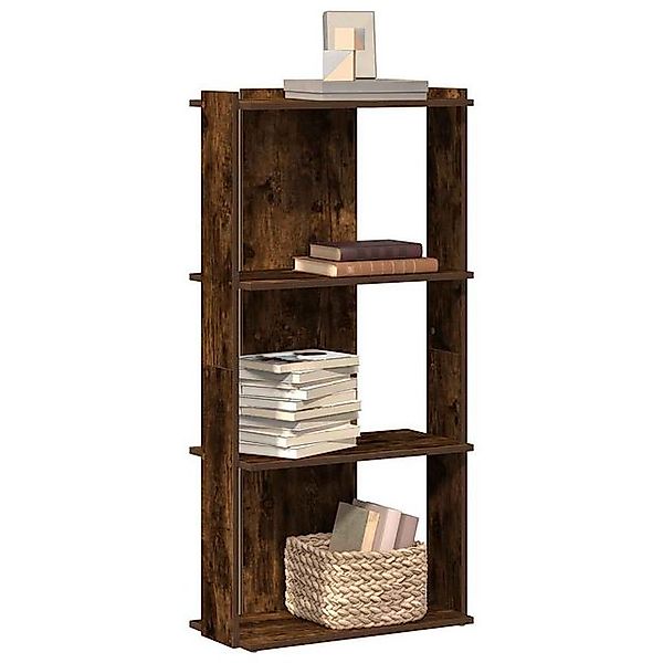 vidaXL Bücherregal Bücherregal 3 Böden Räuchereiche 60x30x120 cm Holzwerkst günstig online kaufen