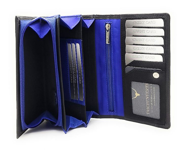 JOCKEY CLUB Geldbörse echt Leder Damen Portemonnaie mit RFID Schutz, bicolo günstig online kaufen