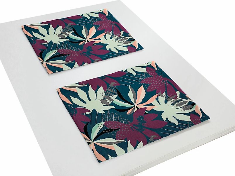 Adam Platzset "Jungle" GOTS organic,zertifiziert durch CERES 0242Made in Ge günstig online kaufen