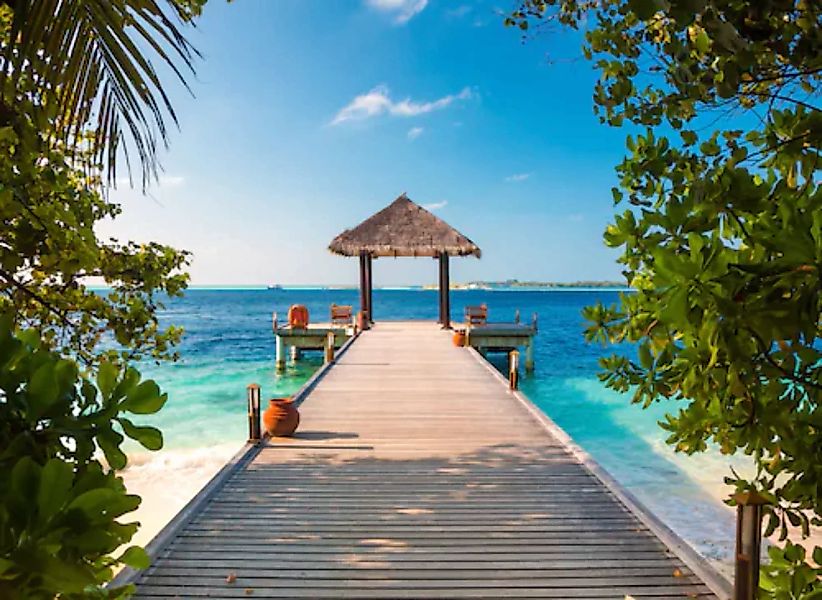 Papermoon Fototapete »Maldives Jetty« günstig online kaufen