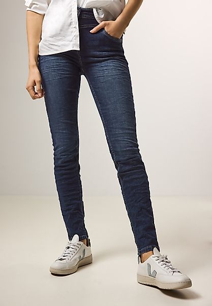 Cecil Slim-fit-Jeans "Style Vicky", in blauer Waschung günstig online kaufen