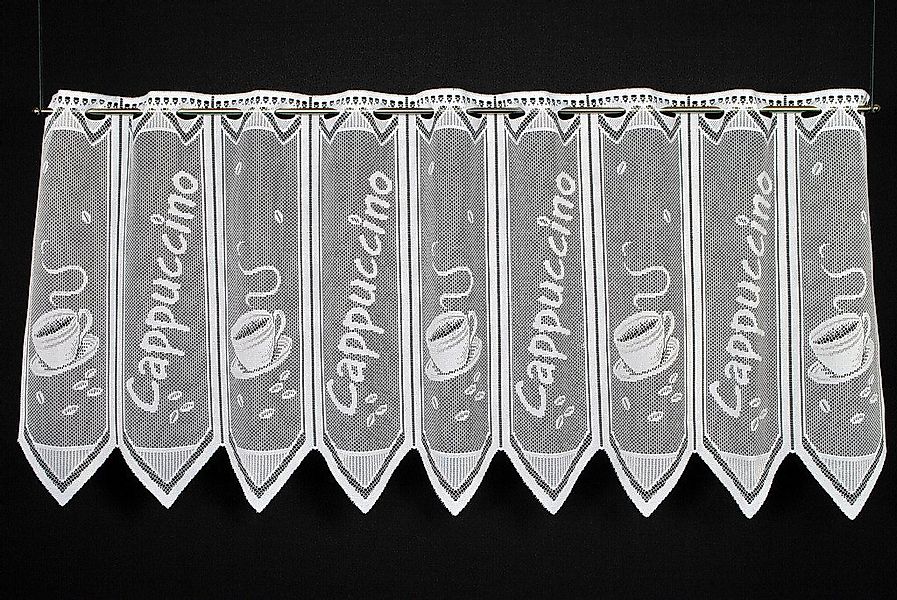 Gardinen Kranzusch Scheibengardine Cappuccino, Stangendurchzug, transparent günstig online kaufen