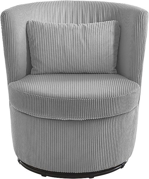 ATLANTIC home collection Drehsessel Keno, 360-Grad drehbarer Cordsessel, in günstig online kaufen