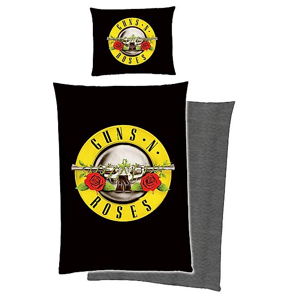 BERONAGE Wendebettwäsche Guns N’ Roses Schwarz günstig online kaufen