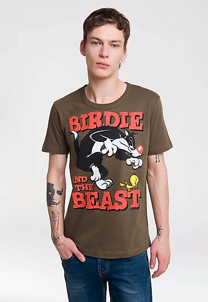 LOGOSHIRT "Looney Tunes – Sylvester & Tweety" mit coolem Print günstig online kaufen