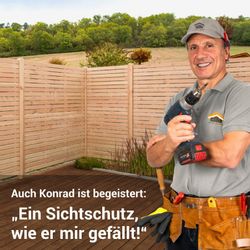 BM Massivholz Zaun Kurt Set 5, günstig online kaufen