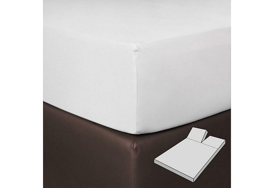 BETTWARENSHOP Spannbettlaken Multi-Stretch Split, Jersey, Gummizug: Rundumg günstig online kaufen