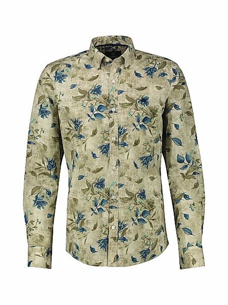 LERROS Langarmhemd "Floral designtes Herrenhemd in Übergrössen" günstig online kaufen