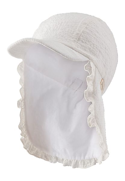 Sterntaler® Schirmmütze Schirmmütze mit Nackenschutz Rüsche günstig online kaufen