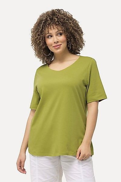 Ulla Popken T-Shirt Shirt doppellagige Vorderseite günstig online kaufen
