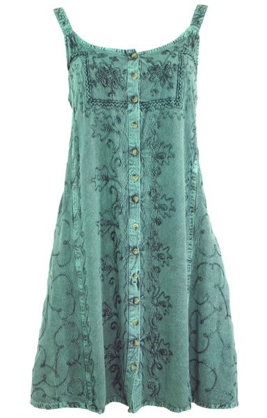 Guru-Shop Midikleid Besticktes indisches Kleid, Boho günstig online kaufen