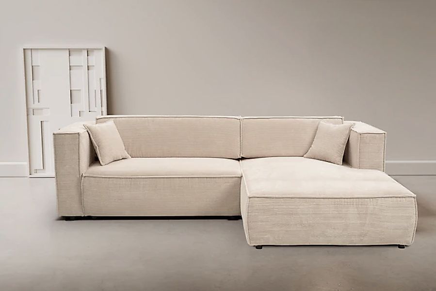 WERK2 Ecksofa »Atlanta-New, modernes Design, Stellmaße 295x182 cm, L-Form, günstig online kaufen