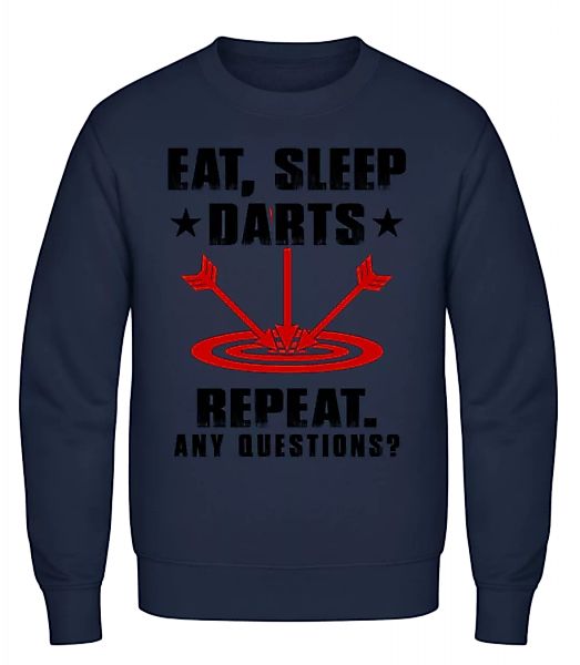 Eat Sleep Darts Repeat · Männer Pullover günstig online kaufen