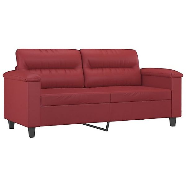 vidaXL Sofa, 2-Sitzer-Sofa Weinrot 140 cm Kunstleder günstig online kaufen