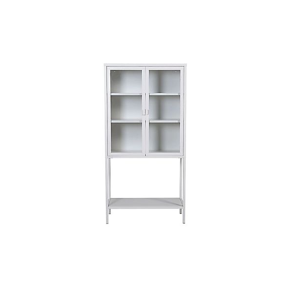 ebuy24 Misha Vitrinenschrank 2 Türen 4 Ablagen Weiss günstig online kaufen