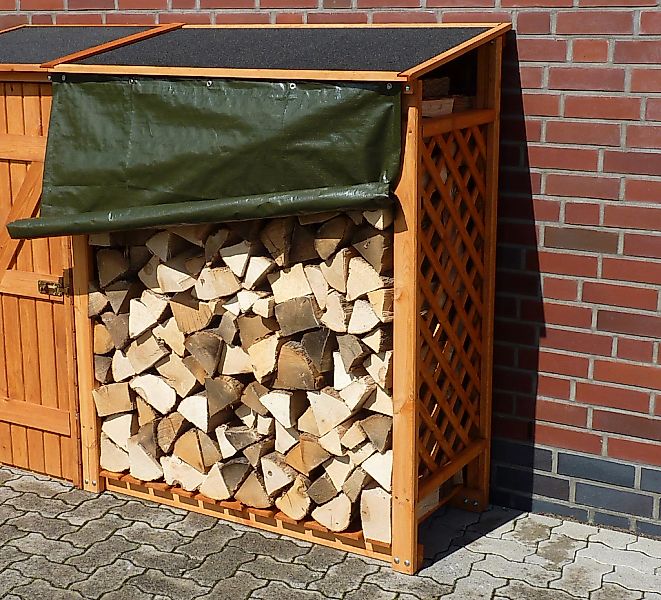 promadino Kaminholzregal-Erweiterung mit Wetterschutz günstig online kaufen