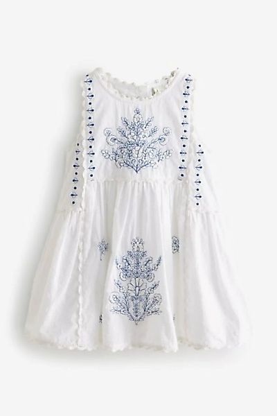 Next Sommerkleid Besticktes Baumwollkleid (1-tlg) günstig online kaufen
