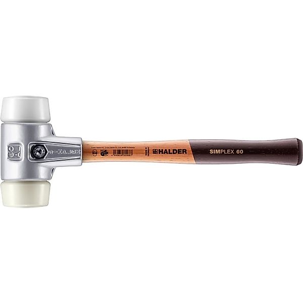 Halder Simplex Schonhammer Ø 60 mm Superplastik   Nylon mit Aluminiumgehäus günstig online kaufen