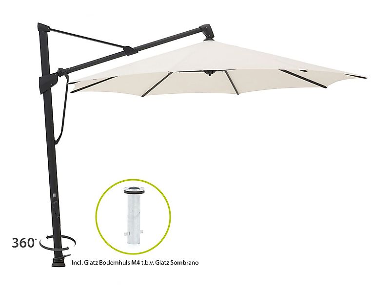 Glatz Sombrano S+ Easy Ampelschirm ø 350 cm günstig online kaufen