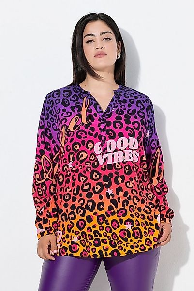 Angel of Style Satinbluse Bluse A-Linie Leo und Farbverlauf günstig online kaufen