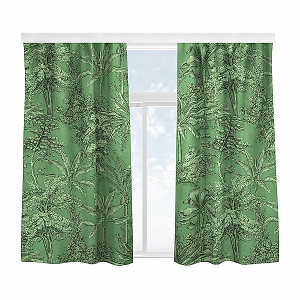 Bilderdepot24 Vorhang Gardine Natur Tropisch Kupferstichanmutung günstig online kaufen