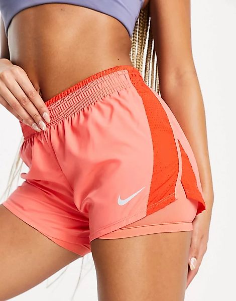Nike Running – 10k – 2-in-1-Shorts in Rot günstig online kaufen