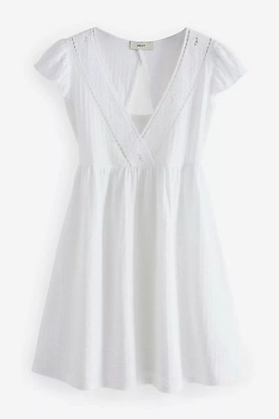 Next Strandshirt Kurzes Kleid mit V-Ausschnitt (1-tlg) günstig online kaufen