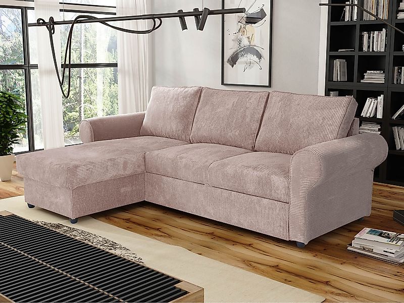 MIRJAN24 Ecksofa Monaco Cord, mit Schlaffunktion günstig online kaufen