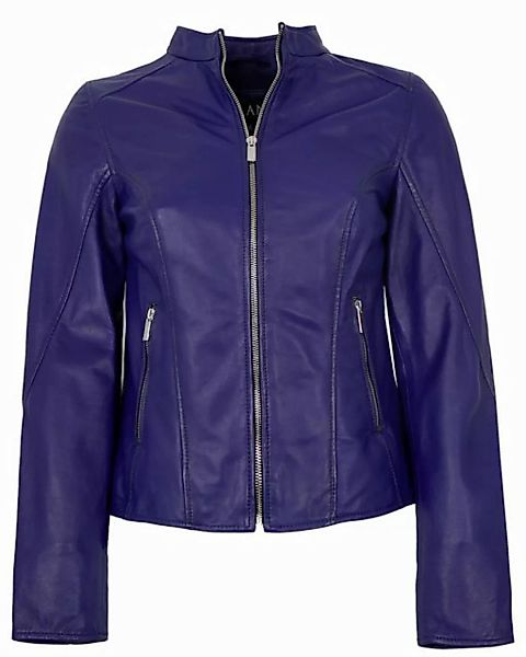 Jilani Lederjacke Fulya Jilani - Damen Lederjacke Lammnappa blau günstig online kaufen