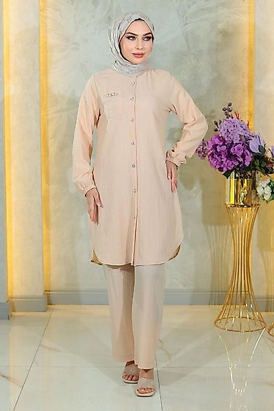 MODAMİHRAM Tunika KleidGeknöpfter Brosche Detaillierter Anzug günstig online kaufen