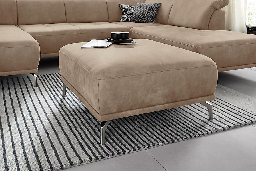 Places of Style Polsterhocker "Caluna", moderner Sitzhocker in hochwertiger günstig online kaufen