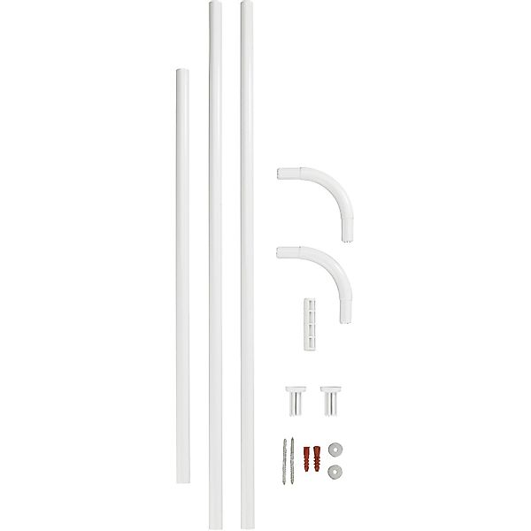 WENKO Winkelstange Universal, Ø 20 mm, Fixmaß, Aluminium, Kunststoff, versc günstig online kaufen