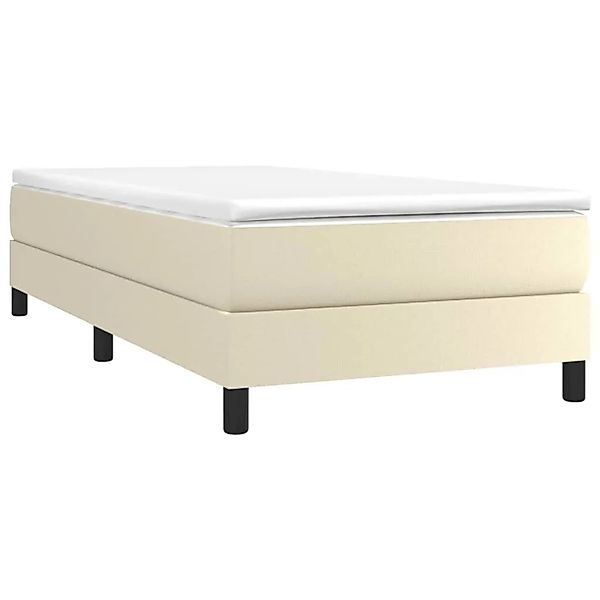 vidaXL Boxspringbettgestell Creme 90x200 cm Kunstleder 3120678 günstig online kaufen