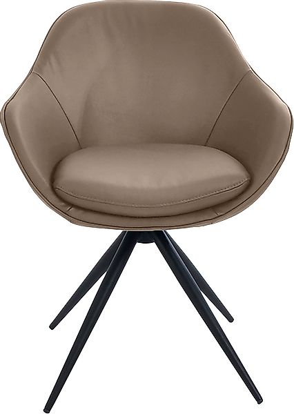 K+W Komfort & Wohnen Drehstuhl »ZOOM«, Leder Longlife BRONCO, 4-Fuß Drehstu günstig online kaufen