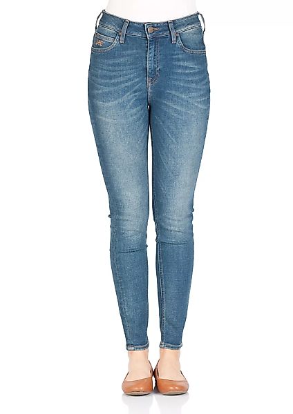 Lee Damen Jeans Scarlett High - Skinny Fit - Blau - Dirt Road günstig online kaufen
