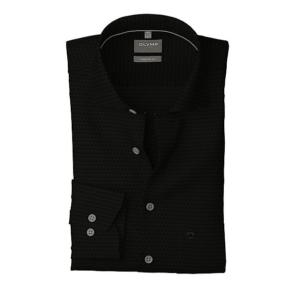 OLYMP Langarmhemd Luxor comfort fit Struktur - Satin, comfort fit, Business günstig online kaufen